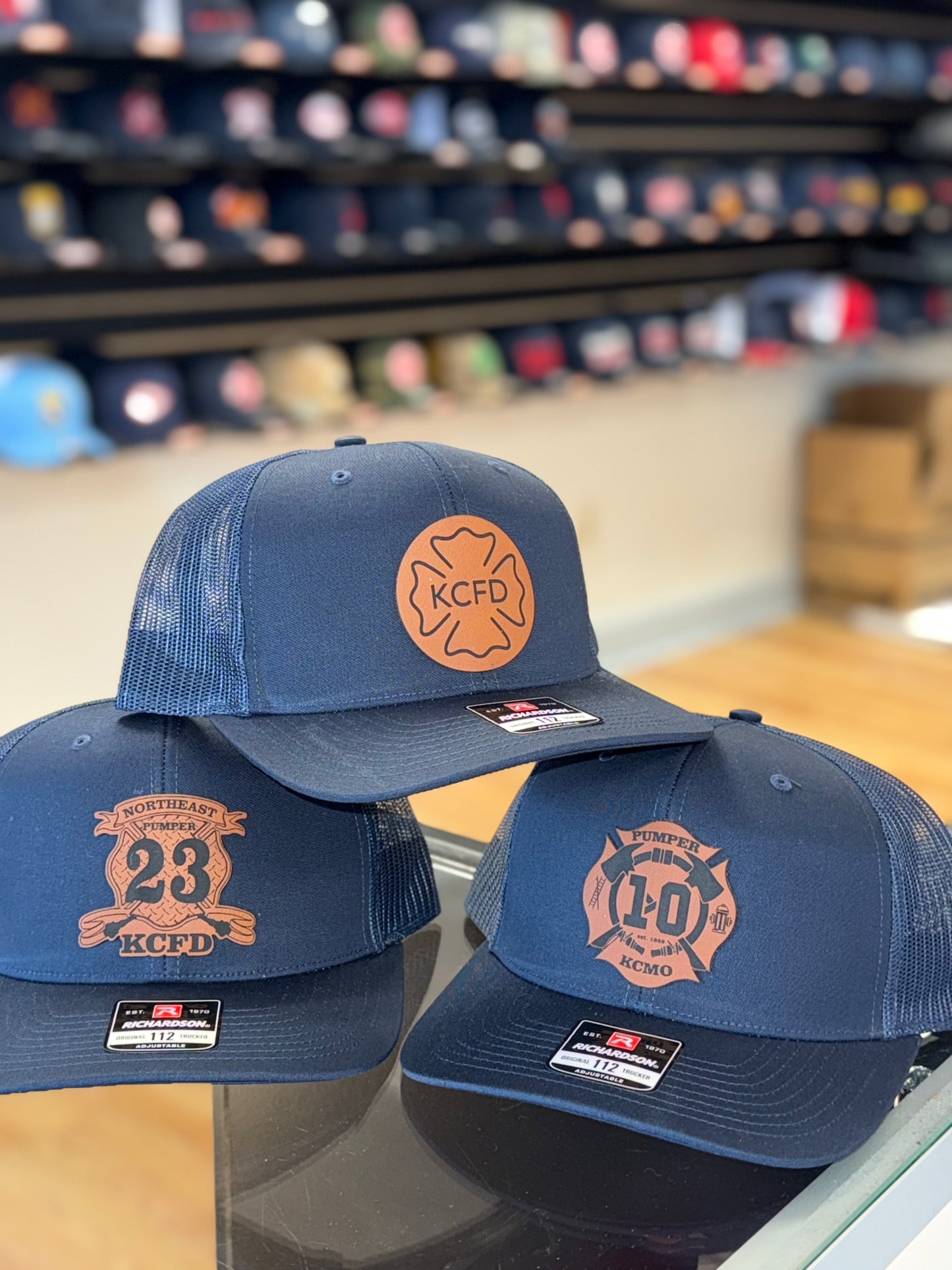 Custom Richardson 112 Hat with leather patch