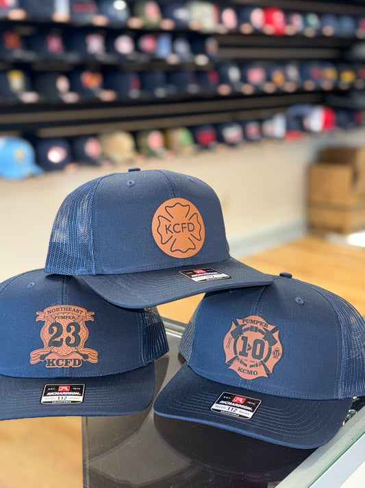 Custom Richardson 112 Hat with leather patch