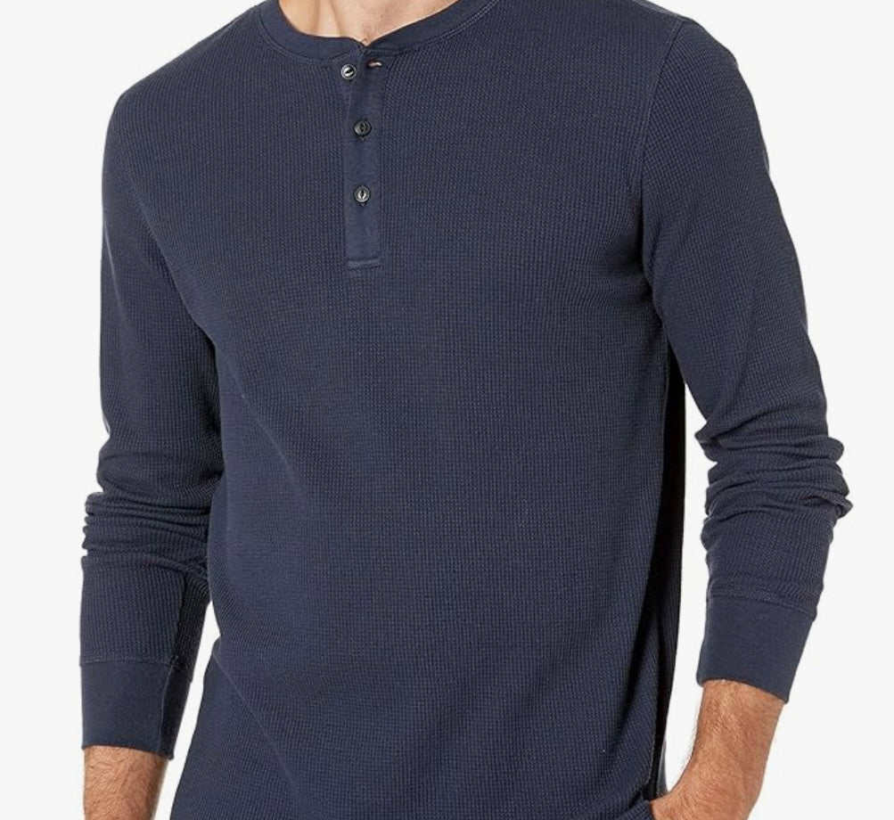 Waffle Knit Henley